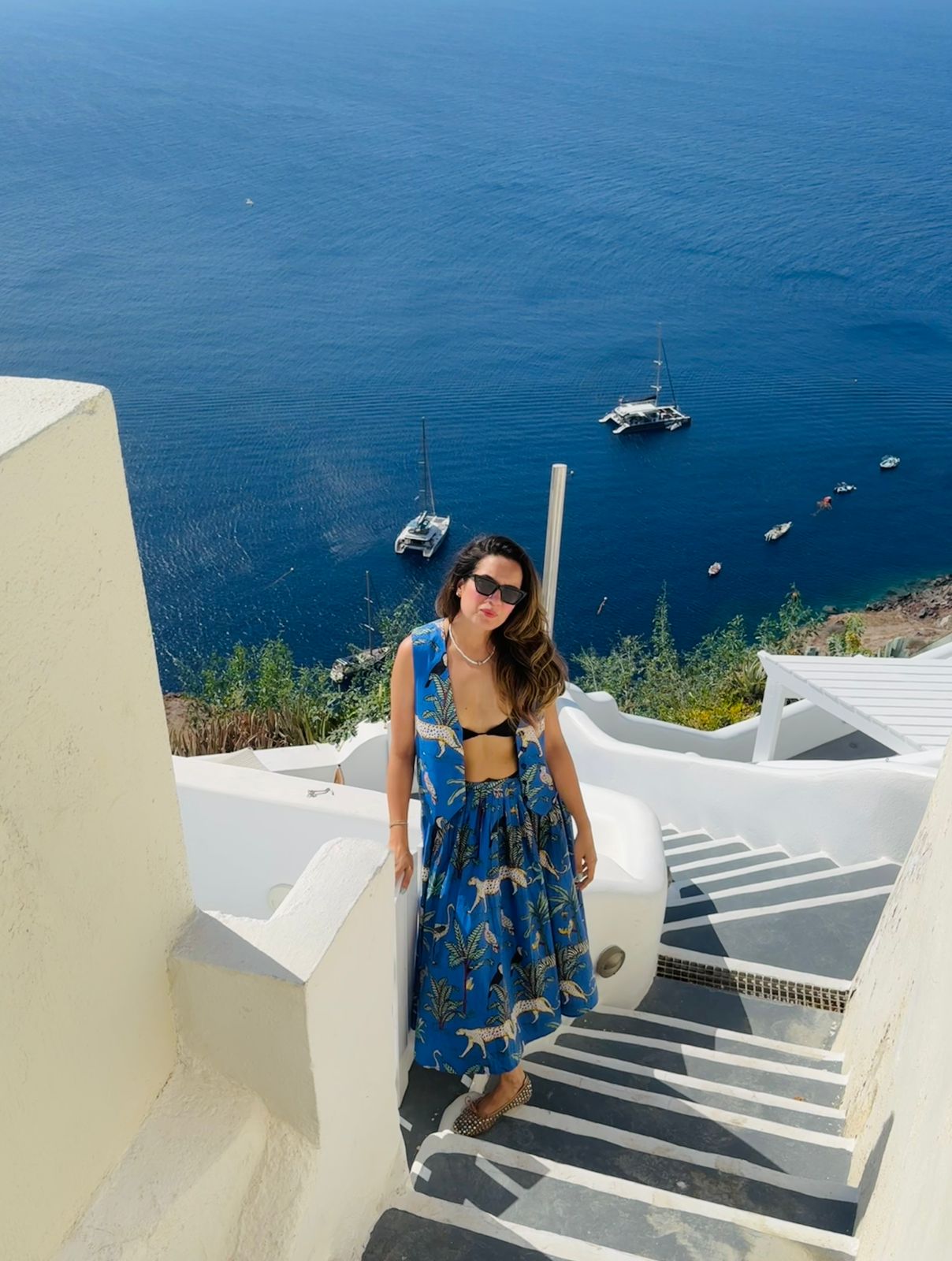 Kyanos Skirt and Waist Coat Set