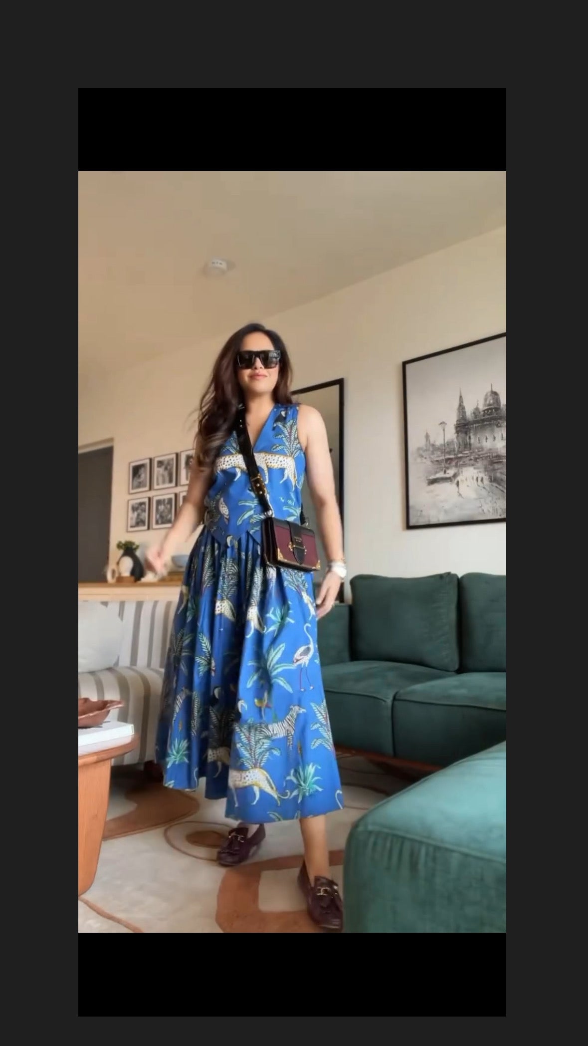 Kyanos Skirt and Waist Coat Set